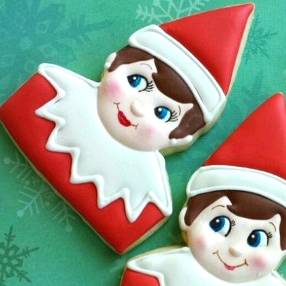WILTON Elf On The Shelf 12 Nonstick Cavity Christmas Cookie Holiday Baking Pan - Picture 5 of 16